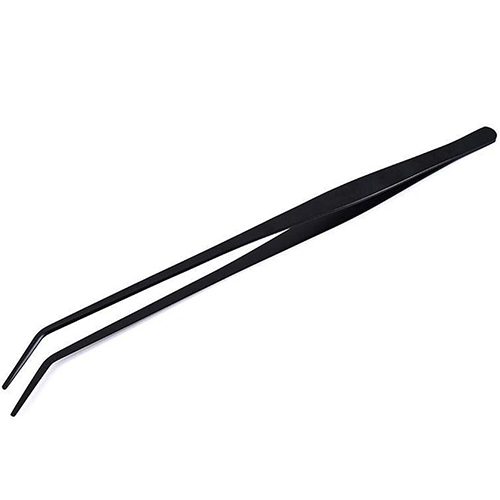 Karbon Kaplama Eğimli Uçlu Bitki Maşası (Cımbız) - 25cm