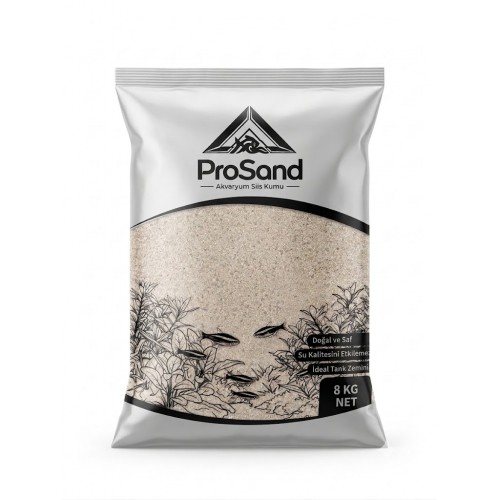ProSand Akvaryum Silis Kumu 0.9mm 8Kg Kırık Beyaz