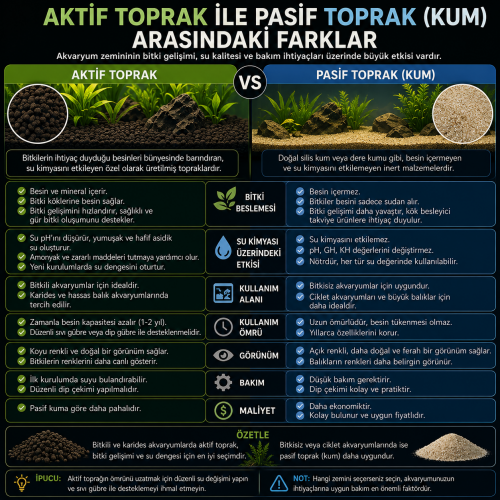 Aktif Toprak ile Pasif Toprak (Kum) Arasındaki Farklar