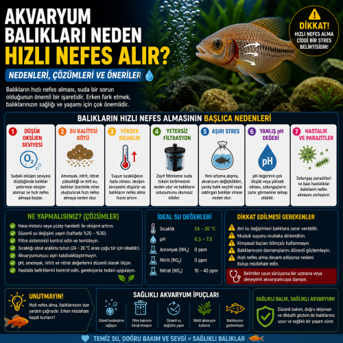 Akvaryum Balıkları Neden Hızlı Nefes Alır?