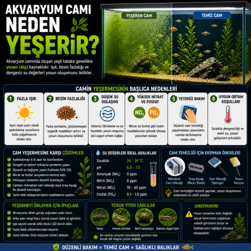 Akvaryum Camı Neden Yeşerir?