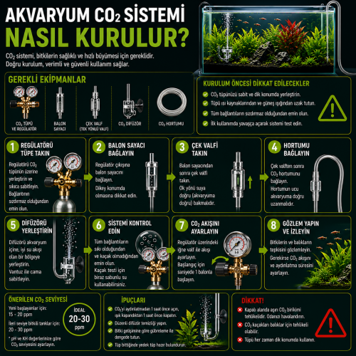Akvaryum CO2 Sistemi Nasıl Kurulur?