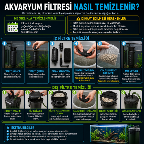 Akvaryum Filtresi Nasıl Temizlenir?