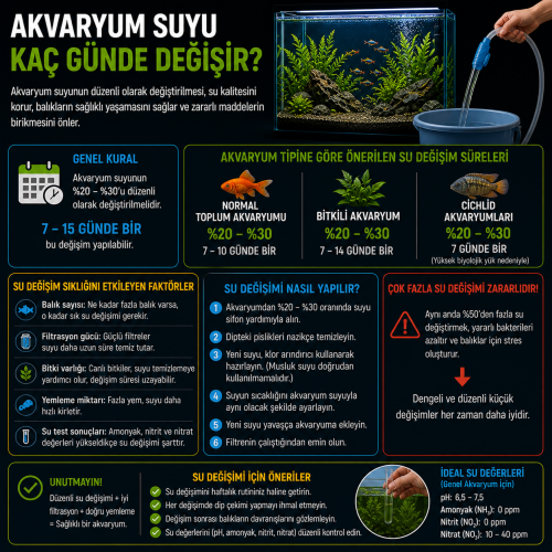 Akvaryum Suyu Kaç Günde Değişir?