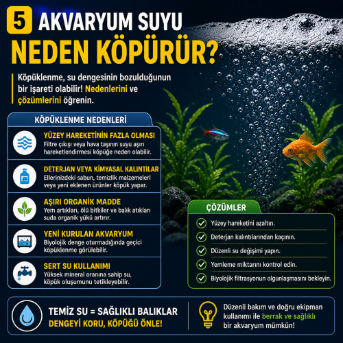Akvaryum Suyu Neden Köpürür?