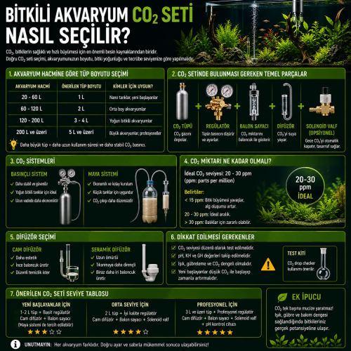 Bitkili Akvaryum CO2 Seti Nasıl Seçilir?