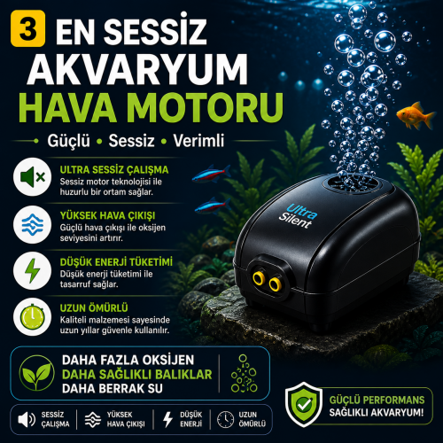 En Sessiz Akvaryum Hava Motoru