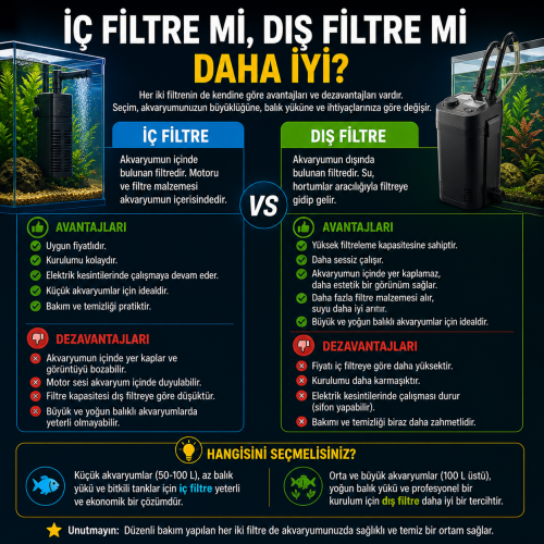 İç Filtre mi Dış Filtre mi Daha İyi?