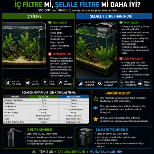 İç Filtre mi Şelale Filtre mi?