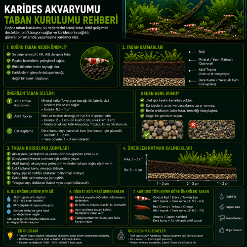 Karides Akvaryumu Taban Kurulum Rehberi
