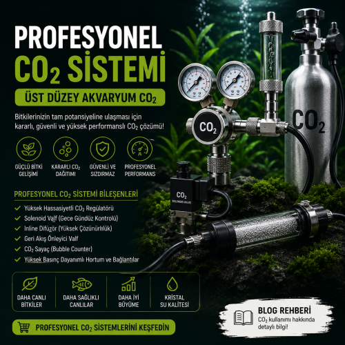 Profesyonel CO2 Sistemi | Üst Düzey Akvaryum CO2