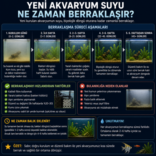 Yeni Akvaryum Suyu Ne Zaman Berraklaşır?