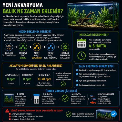 Yeni Akvaryuma Balık Ne Zaman Eklenir?