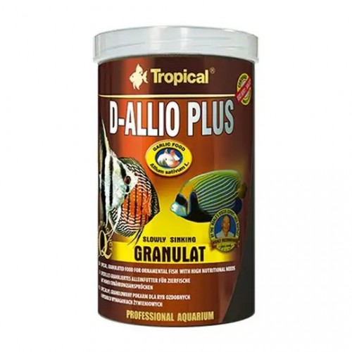 Tropical D-Allio Plus Granulat 250 ml / 150 gr Sarımsaklı Granül Balık Yemi